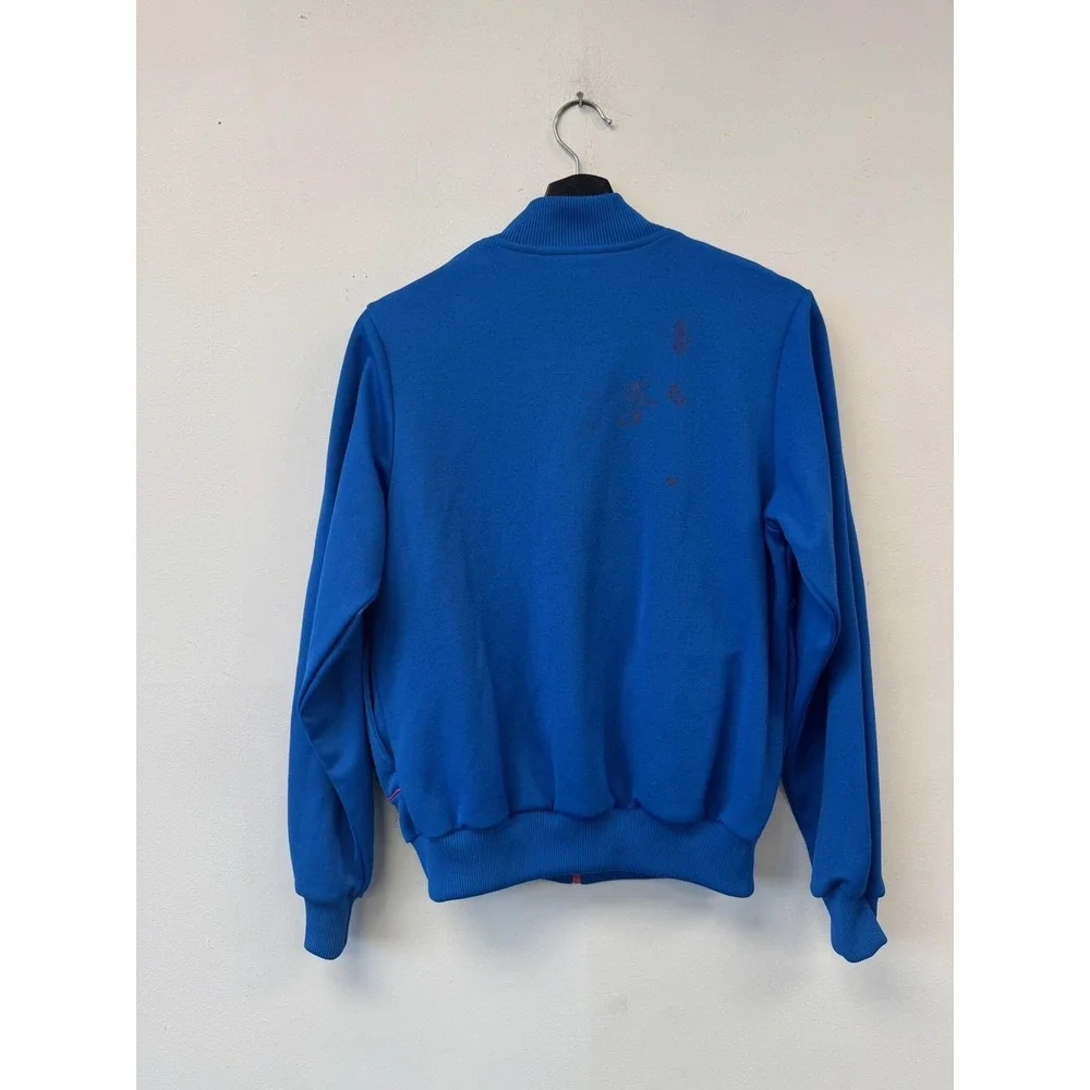 Vintage Nike Jacket‎ Mens Small Blue Pink Zip Track Bomber Athletic 80s